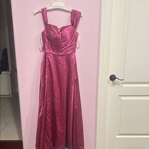 Elegant Pink Long Dress